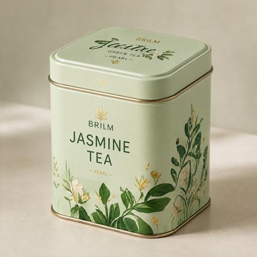 Tea Square Tin