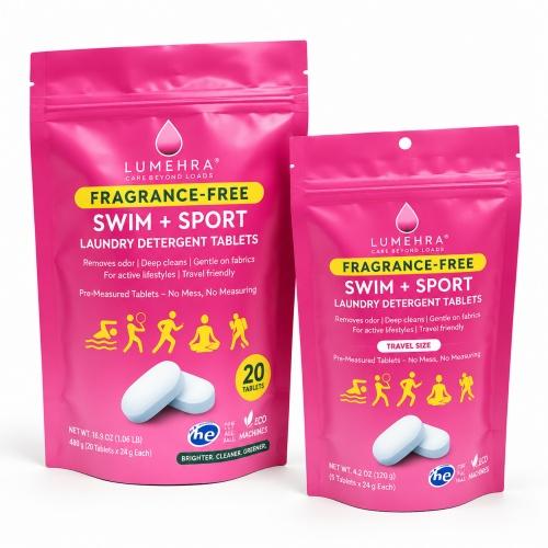 Custom Printed Laundry Detergent Pods Stand Up Pouch Moisture Proof Flexible Packaging Bag