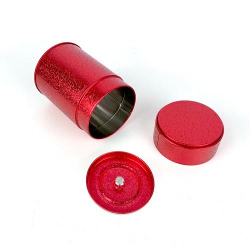 Custom Printed Round Metal Tin Box with Lid for Tea Coffee Candy Packaging