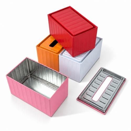 Custom Printed Tissue Tin Box Metal Packaging Container