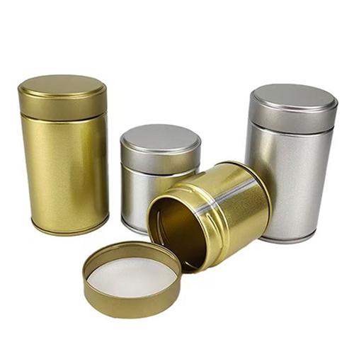 Premium Matcha Tea Tin Canister Round Metal Tin Box for Matcha Powder Packaging